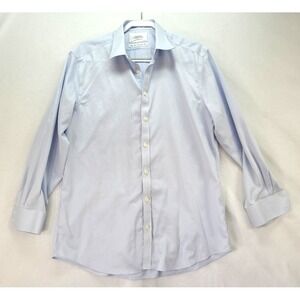 Charles Tyrwhitt Dress Shirt Men 16.5/33 Blue Extra Slim Fit Button Up Non Iron